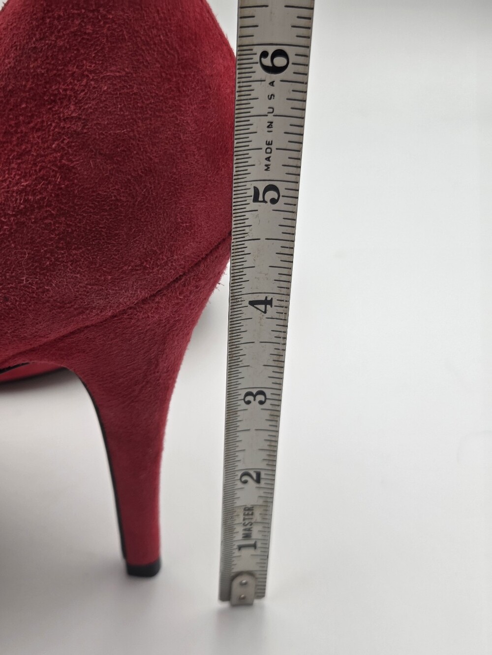 Talbots Red Suede Leather 4in Heels Size 9B Career Shoes Chic Stilletto EUC - Picture 9 of 14